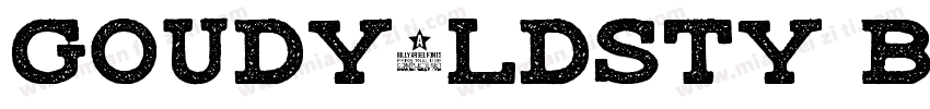 Goudy0ldsty Bol字体转换